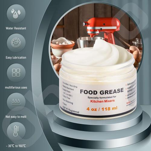 4 oz Food Grade Grease for kitchenaid Stand Mixer, Universally - Compatible with Kitchen Stand Mixer - Maintain The Performance of Your Machine and Extend Service Life, with 9709511 4162324 Gasket