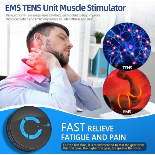 Wireless Tens Laser Device. KTS Neck Massager,Tissue back massager. Rechargeable Intelligent TENS Unit Muscle Stimulator for Pain Relief - FSA or HSA Eligible Deep Tissue EMS Massager Management for Back, Neck, Arm Electronic Pulse Machine