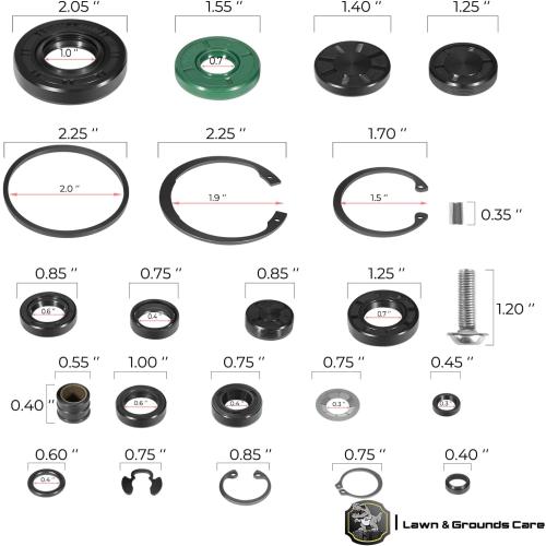 72994 Transaxle Seal Service Kit for Hydro-Gear ZT-2800 ZT-3100 ZT-3200 and ZT-3400 Rebuild, Charge Pump Gerotor Seal Part, 30-piece set