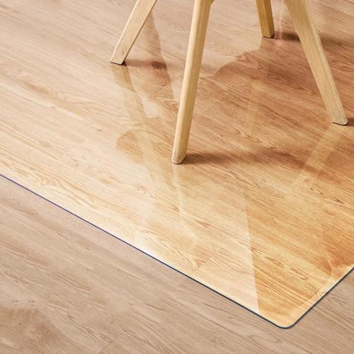 PVC Chair Mat for Hardwood Floor, Computer Desk Chair Floor Protector Mat, Wood/Tile Floor Protection Mat for Office Home,Clear 2.3mm,90x130cm