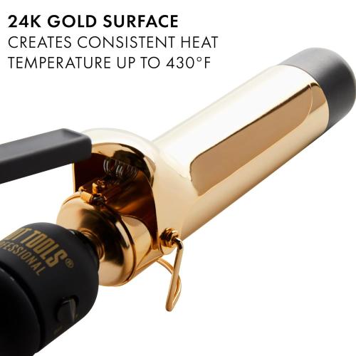 HOT TOOLS (2018 MODEL) Pro Artist 24K Gold Curling Iron | Long Lasting, Defined Curls (3/4 in)