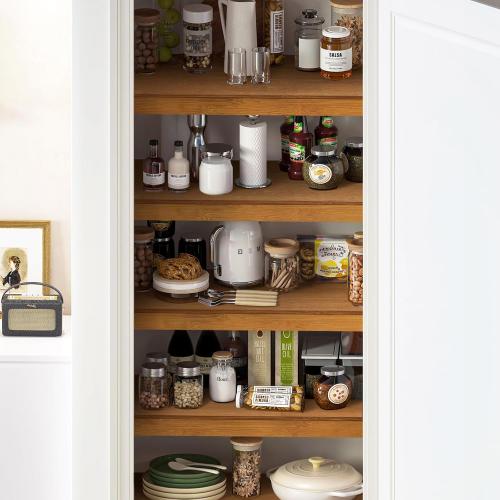 Gashell Wire Shelf Covers, Bamboo Wire Rack Covers for Pantry, Closet (4pcs, 22 W x 16 D)