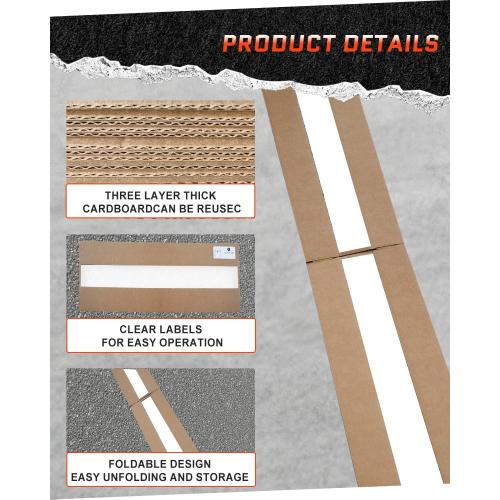 Basketball Court Marking Kit, Basketball Court Stencil Kit for Concrete Driveway and Asphalt | Quick Setup Corrugated Paper with Plump Bob Spray Guard | Regulation Size 39.6' X 21'