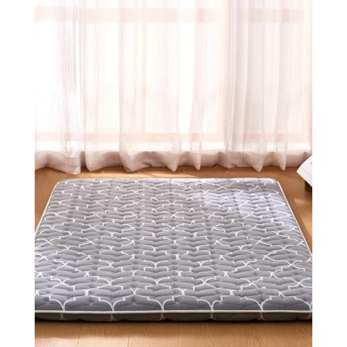 6th Generation Japanese Floor Futon Mattress - Extra-Thick 9-Layer Modern Futon with 100% High-Density Foam, Portable Floor Mattress Sleeping Pad for Adults, Guest Room, Dormitory, Full Size (54X80)