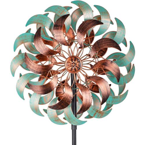 DREAMSOUL 360° Wind Spinners Outdoor, Metal Wind Spinner 64 Inch Windmill for Yard Garden Outdoor Decor