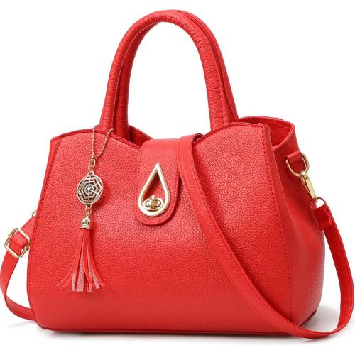 ZiMing Stylish Handbags Women Satchel Bag Top Handle Purse Medium Tote Bag Crossbody Bag Ladies Faux Leather Shoulder Bag