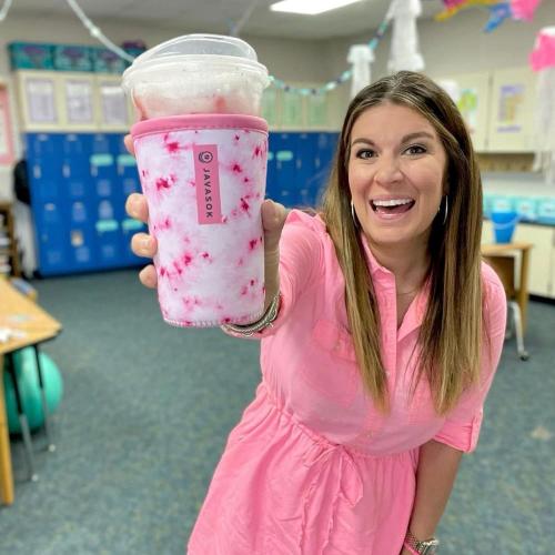 Sok It JavaSok Iced Coffee & Cold Soda Insulated Neoprene Cup Sleeve (After Dark, Medium: 22-28oz)