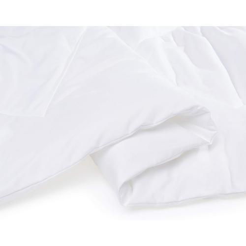 LINENESPA Comforter Blanket Full/Queen, Reversible Lightweight Microfiber All Season Blanket, White