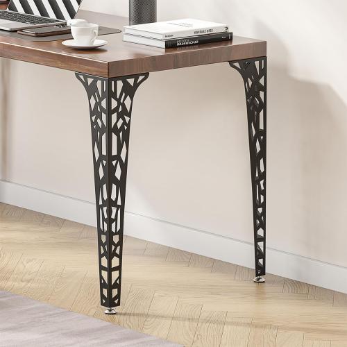 Metal HairpinTable Legs Set of 4–Industrial Dining Furniture Legs, Heavy-Duty V-Shaped Brackets for DIY Coffee Table, Bar Table,Desk,Workbench (Black, 28)