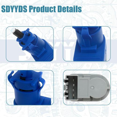 New Brake Light Switch 4Pin Compatible with Ford F-150 F-250 F-350 Focus/Mazda 2 3 5 6 / Lincoln MKC MKT OEM:4838697 / 8T4T-9G854-AA