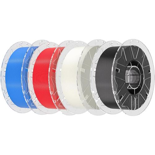 Size 1.75 Color Black White Red and Blue  PLA Filament 1.75mm Bundle 4Kg, Hyper RFID 3D Printer Filament, High Speed 30-600mm/s, 4 Pack 1Kg Spool(2.2lbs) Multi-Color PLA, Fits for Most 3D Printers (Black,White,Red,Blue)