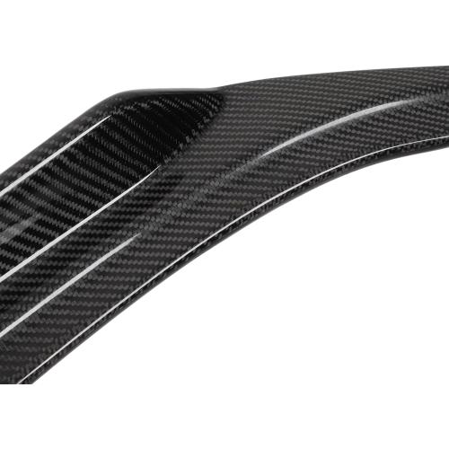 Brilluxa Rear Diffuser, Splitter Lip, Carbon Fiber Apron, Compatible with Infiniti Q50 2014‑2022, Rear Bumper Airflow Side Lip Extension