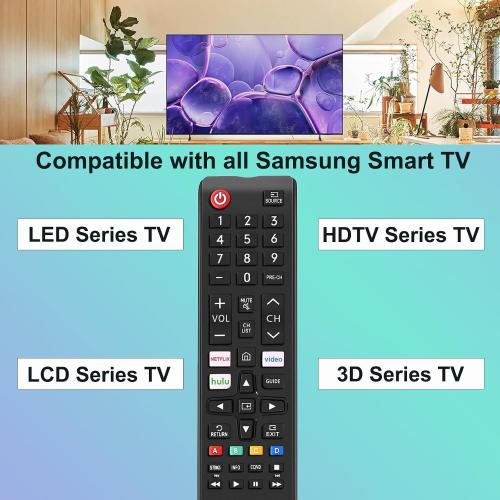 EONCHARM Universal Remote Control for All Samsung TV Compatible with All Samsung LCD LED HDTV 3D Smart TVs Models