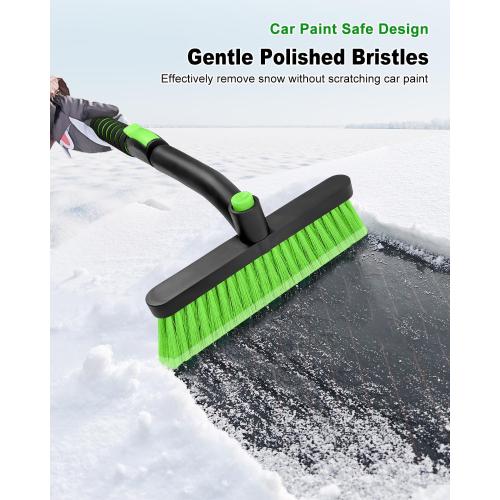 SEAAES Ice Scraper with Snow Brush for Car Windshield, Upgraded Extendable Snow Brush with Foam Grip for Truck SUV Vehicle Windows