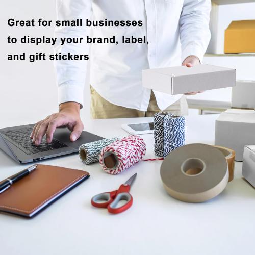 MEBRUDY 9X6X2 Shipping Boxes, 25 Pack White Literature Mailer Corrugated Cardboard Box for Small Business Mailing Packaging