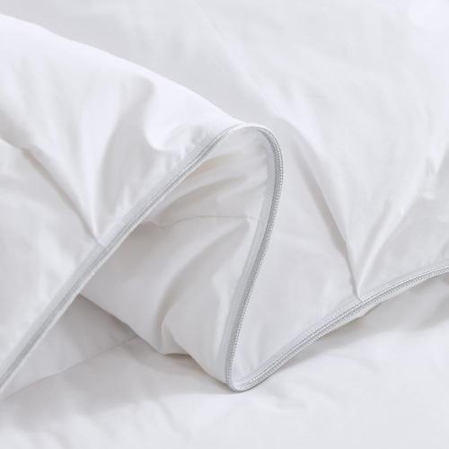 Alanzimo Pinch Pleat Goose Down Feather Fiber Comforter California King Size, Ultra Soft 100% Cotton Cover, All-Season Medium Warm Duvet Insert, Luxury Noiseless Down-Proof 750 Fill Power with 8 Tabs