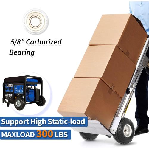 2Pack 4.10/3.50-4 Tire and Wheel, 10 Pneumatic Tire, with 2.25 Offset Hub, 5/8 Axle Bore Hole, Sealed Bearings, for Hand Truck Trolley Dolly Garden Wagon Cart Wheel Replacement, 2 Pack