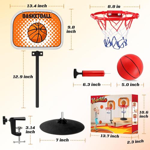 Toddler Basketball Hoop Indoor, Basketball Hoop for Kids Mini Kids Hoops for Outdoor Indoor Goal for Sport Toys Christmas Birthday Gift