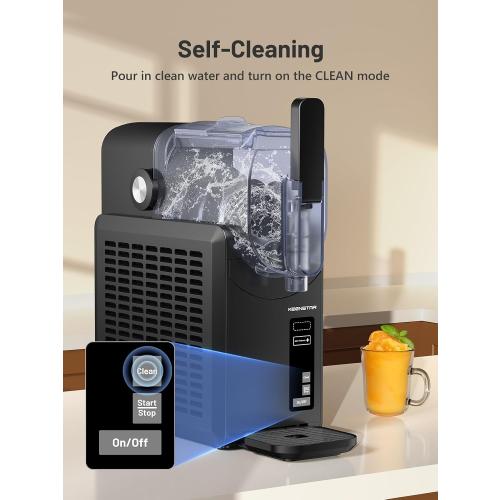 KEENSTAR Slushie Machine, 88oz Slushy Machine for Home with Self-Cleaning, Professional Frozen Drink Maker, No Ice Needed, 5 Preset Programs for Frozen Margaritas, Frappés, Milkshake & More