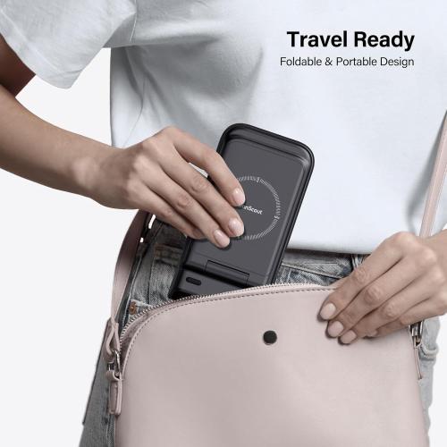 Wireless Charger Stand for Pixel Watch 3/2, 3 in 1 Charging Station for Google Pixel 9a/9 Pro/9/8/7/6/5/4/Samsung/iPhone, Pixel Buds Pro 2, SwanScout 703G2 (No Adapter), (Not for Pixel Watch 4/1)