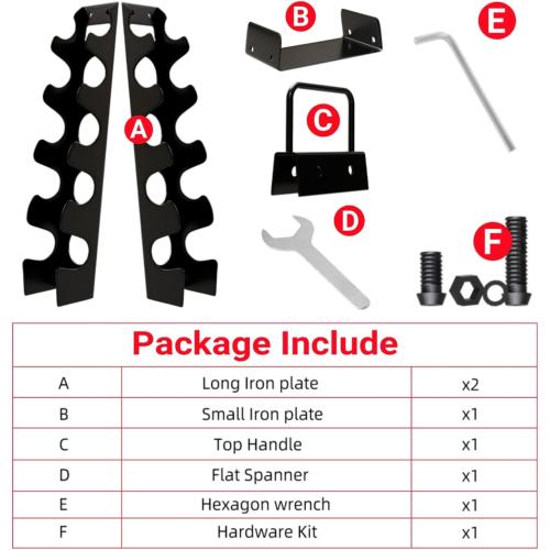 Weight Rack for Dumbbells,A-Frame Dumbbell Rack Stand Only, Alloy Steel Dumbbells Storage Rack with Handle for Home Gyms Workout (Dumbbells not include)