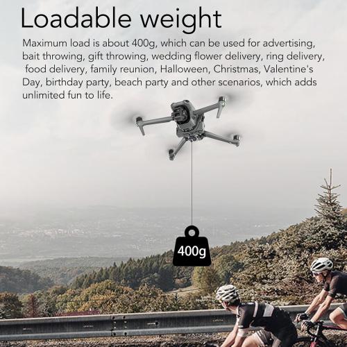 Color Grey Startrc Drone Drop Release Device for AIR 3 Light Sensitive Control, Load Bearing, Compatible with Mini 2 Drone