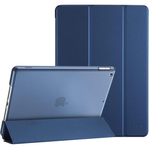 ProCase for iPad 9th/ 8th/ 7th Generation Case 10.2 Inch, Darkblue | 10.2 iPad Case 9th/ 8th/ 7th Gen Cover (2021/2020/2019), Slim Smart Cover With Translucent Hard Shell Back, Auto Sleep/Wake