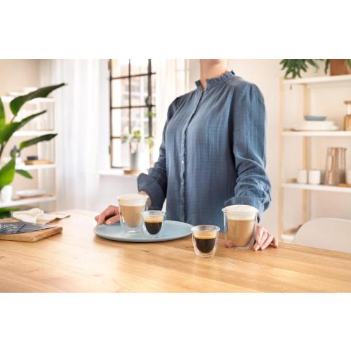 DeLonghi 3oz Espresso Double Wall Thermal Glasses, Set of 2