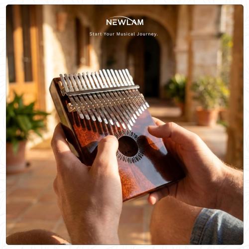 Kalimba Thumb Piano 17 Keys, Portable Mbira Finger Piano Gifts for Kids and Adults Beginners