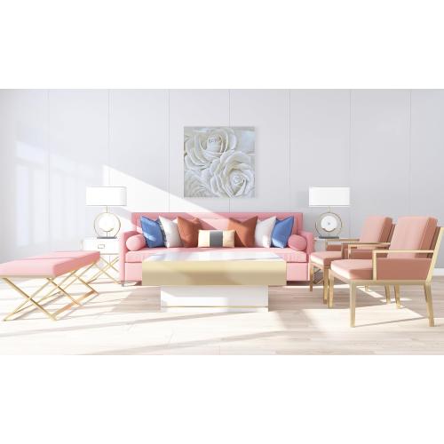 Yihui Arts White Flower Canvas Wall Art with Textured - Square Artwork for Bedroom Over Bed Decor