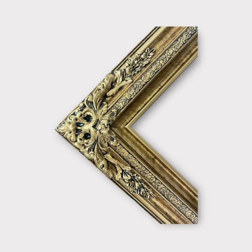 20X30 Traditional compo XL ornate frame, Marble Gold finish, handmade, custom made, handpainted. (20 X 30 FRAME ONLY)