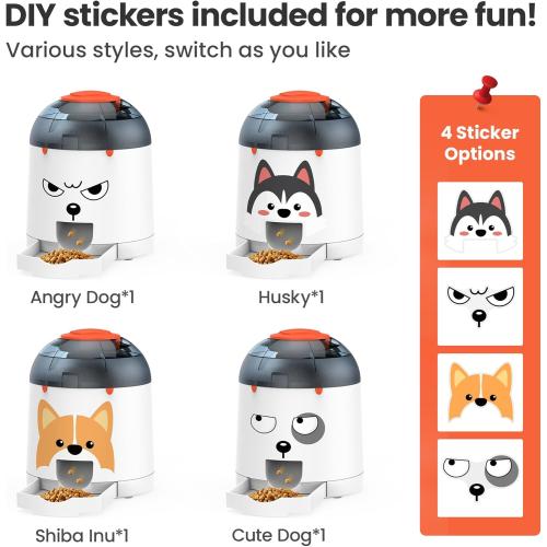 Potaroma Dog Puzzle Feeder Toy, Interactive IQ Training, Electronic Treat Dispenser, Automatic Rechargeable with Remote for Food Dispensing, All Breeds, 280ml Capacity