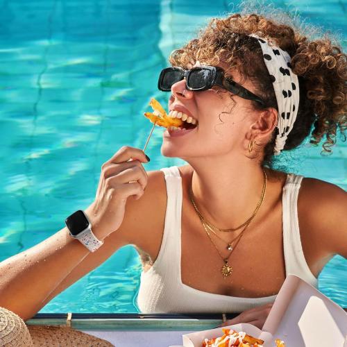 Wepro for Apple Watch Bands 40mm 41mm 38mm 42mm for Women Men for iWatch Bands SE Series 10 9 8 7 6 5 4 3 2 1 Silicone Sport Band Breathable Sweatproof Waterproof Colorful, Starlight