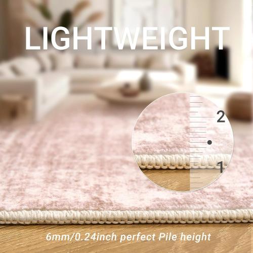 zesthome 8x10 Area Rugs for Living Room, Non-Slip Backing Washable Rug, Modern Abstract Area Rug, Stain Resistant Rugs for Bedroom, Ultra-Thin Large Area Rugs, Area Rug 8x10
