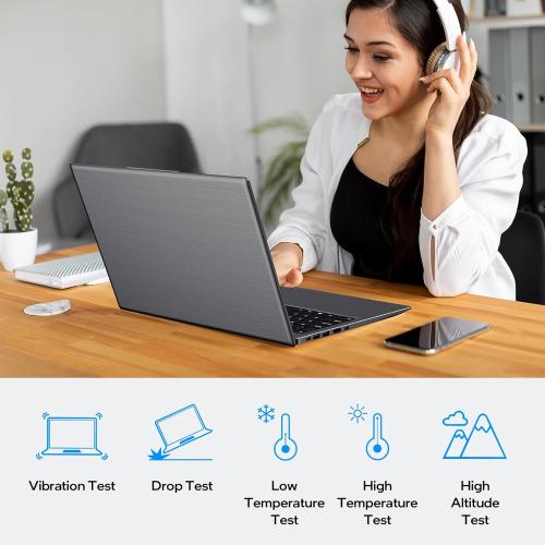 15.6-inch, 16GB RAM, 512GB SSD, FHD IPS Display Laptop Computer, N5095 Quad Core, 2.4/5G WiFi, BT4.2 Backlit and Fingerprint, Lightweight and Portable