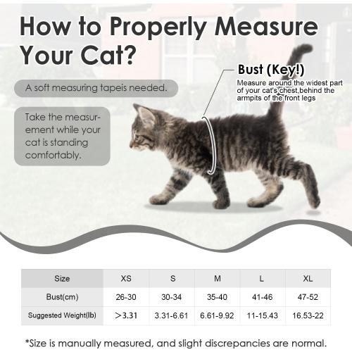 Escape-Proof Cat Harness Leash Set - Breathable Mesh Vest, XS