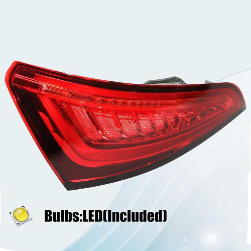 LED Tail Light Assembly Compatible With 2013-2017 Audi Q5 Taillight Tail Lamp Brake Lamp Rear Light Backup Light Replacement Left Driver Side Partslink#8R0945093D