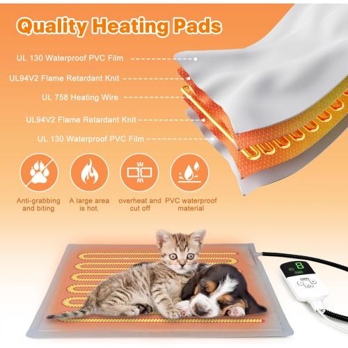 Feral Cat House Outdoor Insulated for Outside Winter Built-in Heating Pad 9-Speed ​​Temp & 3 Timers, Outdoor Heated Cat House