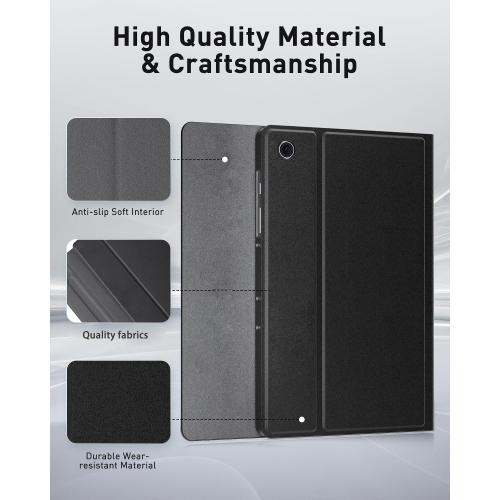 Case Keyboard / Mouse and Detachable Magnetic Keyboard, Slim Case  Holder (Black)