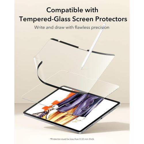 ESR Paper-Feel Magnetic Screen Protector for iPad A16 11th/10th