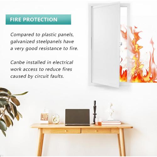 Thicken 1mm Metal Access Panel 14 x 29, Access Panel with Screwdriver Latch, Galvanized Steel Inner Panel and Aluminum Alloy Frame, Access Panel for Drywall, Ceilings, Plumbing, Attic