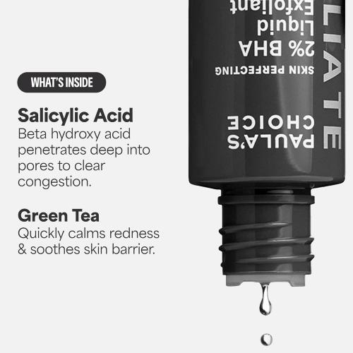 Paula's Choice SKIN PERFECTING 2% BHA Liquid Exfoliant with Salicylic Acid, Facial Polish for Pores, Wrinkles & Fine Lines, Suitable for Blackhead-Prone Skin, Fragrance-Free