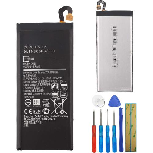 E-YIIVIIL New Replacement Battery EB-BA520ABE Compatible with Galaxy A5 2017 SM-A520 GH43-04680A with Tools
