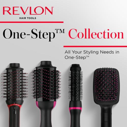 REVLON One-Step Root Booster Hot Air Brush Styler and Dryer, Revive Styles and Add Volume to hair with this Dryer Brush, 1 ½ inch Barrel (Black)