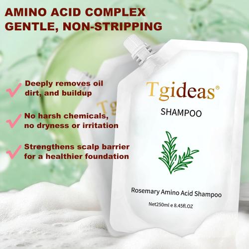 Tgideas Rosemary Amino Acid Shampoo, Hair Growth Shampoo for Thinning Hair Women and Men Hair Loss, Zinc PCA Thicken & Strengthen Scalp with Hydrolyzed Silk 8.45 fl.oz - 2 Packs