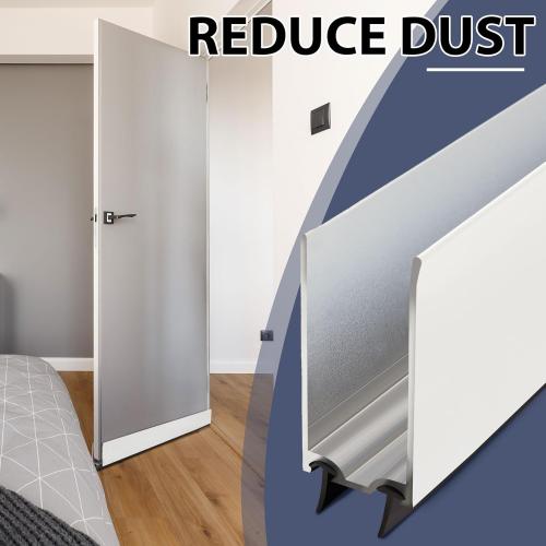 1 Pack 1 x 35.5 Storm Door Sweep Replacement Bottom Sweep Aluminum Expander for Security Storm Door Weatherstripping(White)