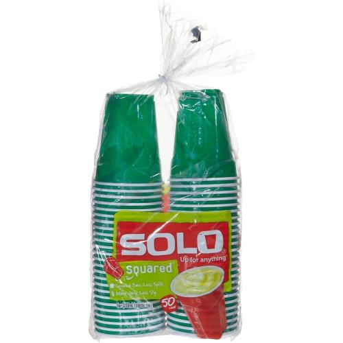 Solo Plastic Party Cups, Red - 9 oz - 50 ct