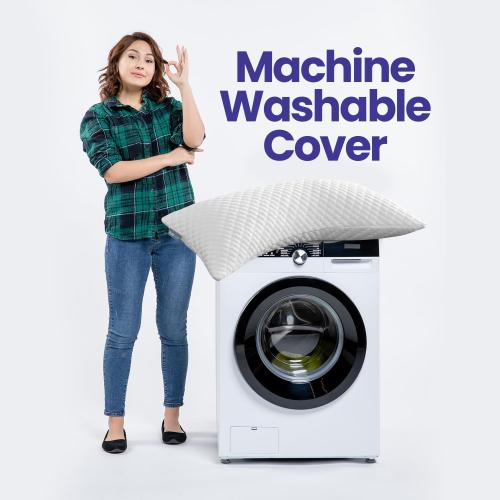 Color White Sidney Sleep Pillow for Side and Back Sleepers - Comfort for Neck and Shoulder Pain - Adjustable Contour Fill - Queen Size - Extra Fill Included (White)