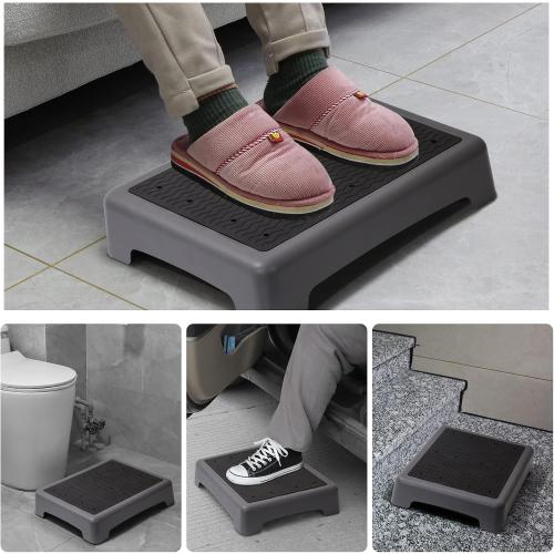 Fotree One Step Stool, Non-Slip Mobility Step Platform for Senior ＆ Adults, Safety Step Platform for Stair, Car, Bed, Chair, Shower, Bathtub, Outdoor, 3.5 Inch High Rise Stairs 440 Lbs Capacity