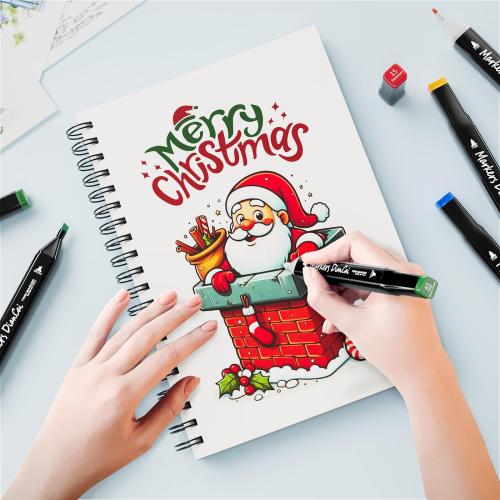 Alcohol Markers 80 Colors,Chisel & Fine Dual Tip Marker Set for Adults Kids,Permanent Markers Pens Coloring Alcohol Marker Perfect Halloween Christmas Gift for Painting Coloring Sketching